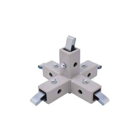 Eztube 5-Way Gray Connector  Quick-Release 200-321 GY-QR 200-321 GY-QR